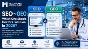 SEO vs GEO: Which One Should Doctors Focus on in 2026?